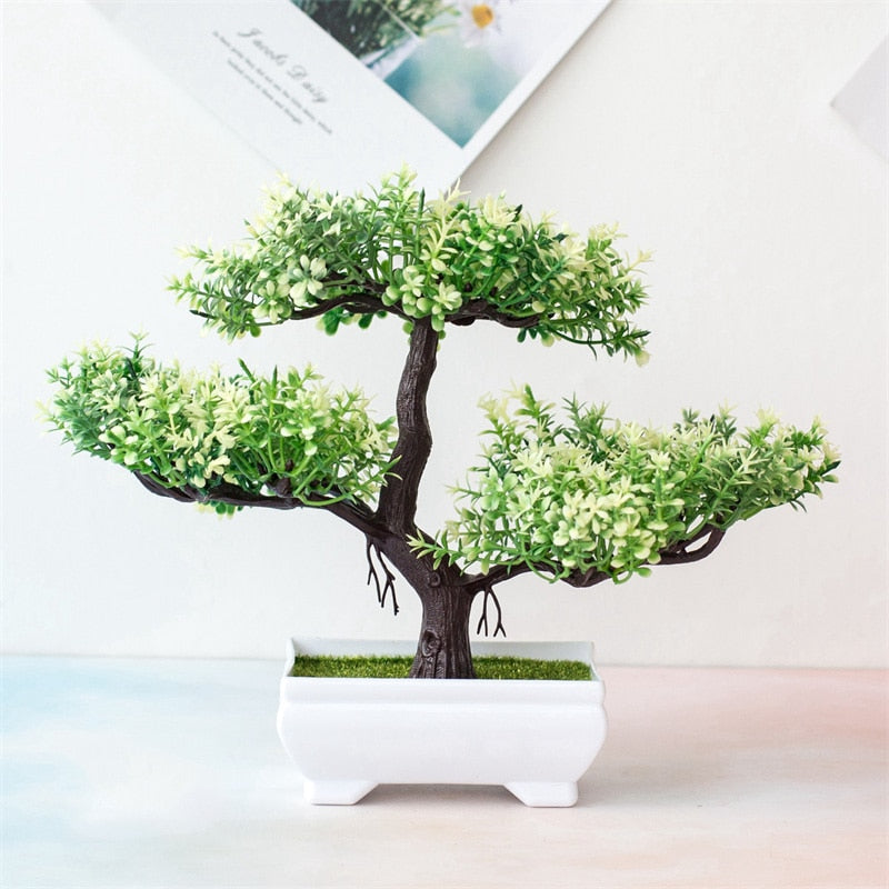 Artificial Bonsai Plant Tree Pot