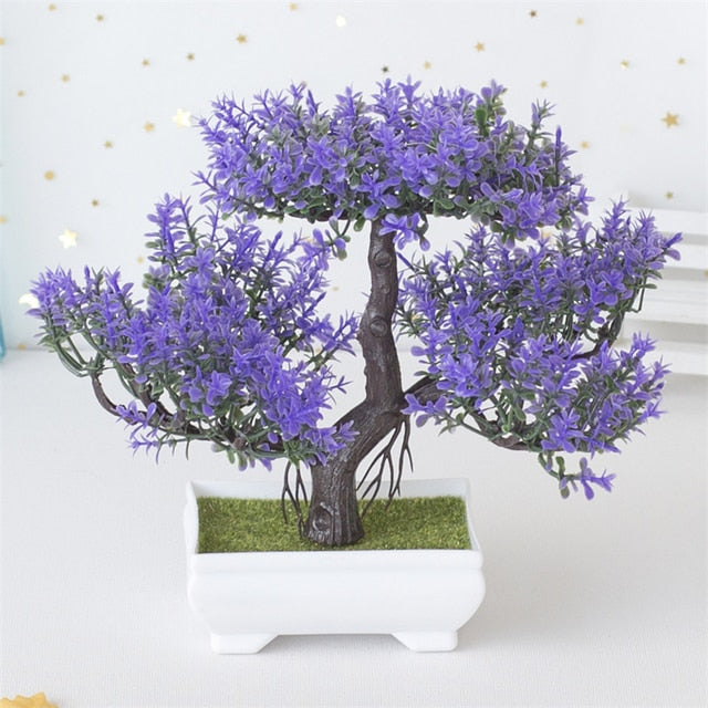 Artificial Bonsai Plant Tree Pot